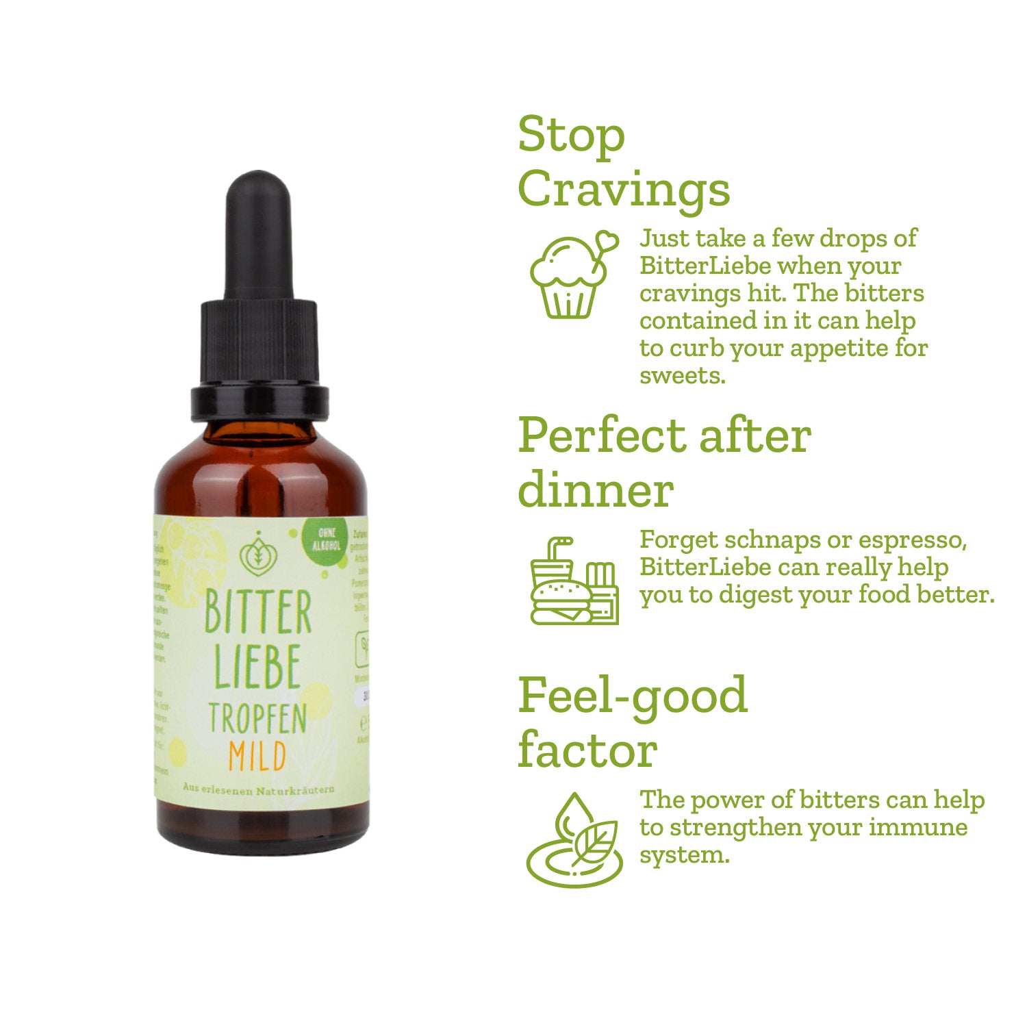BitterLiebe Drops mild 50ml - Set of 3